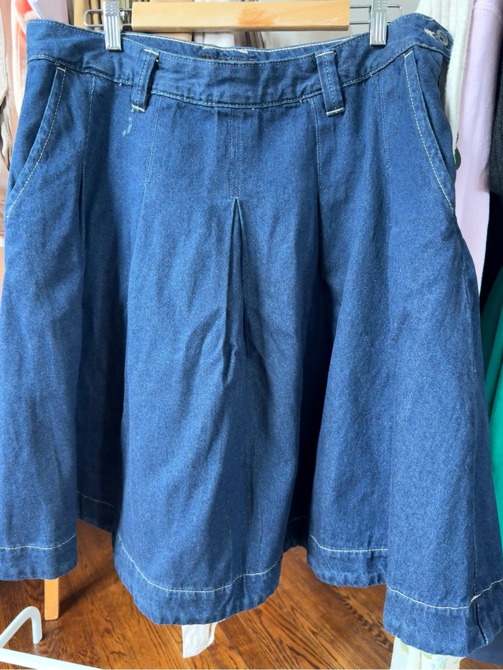 Women’s Blue Denim Shorts - Casual A-Line Style